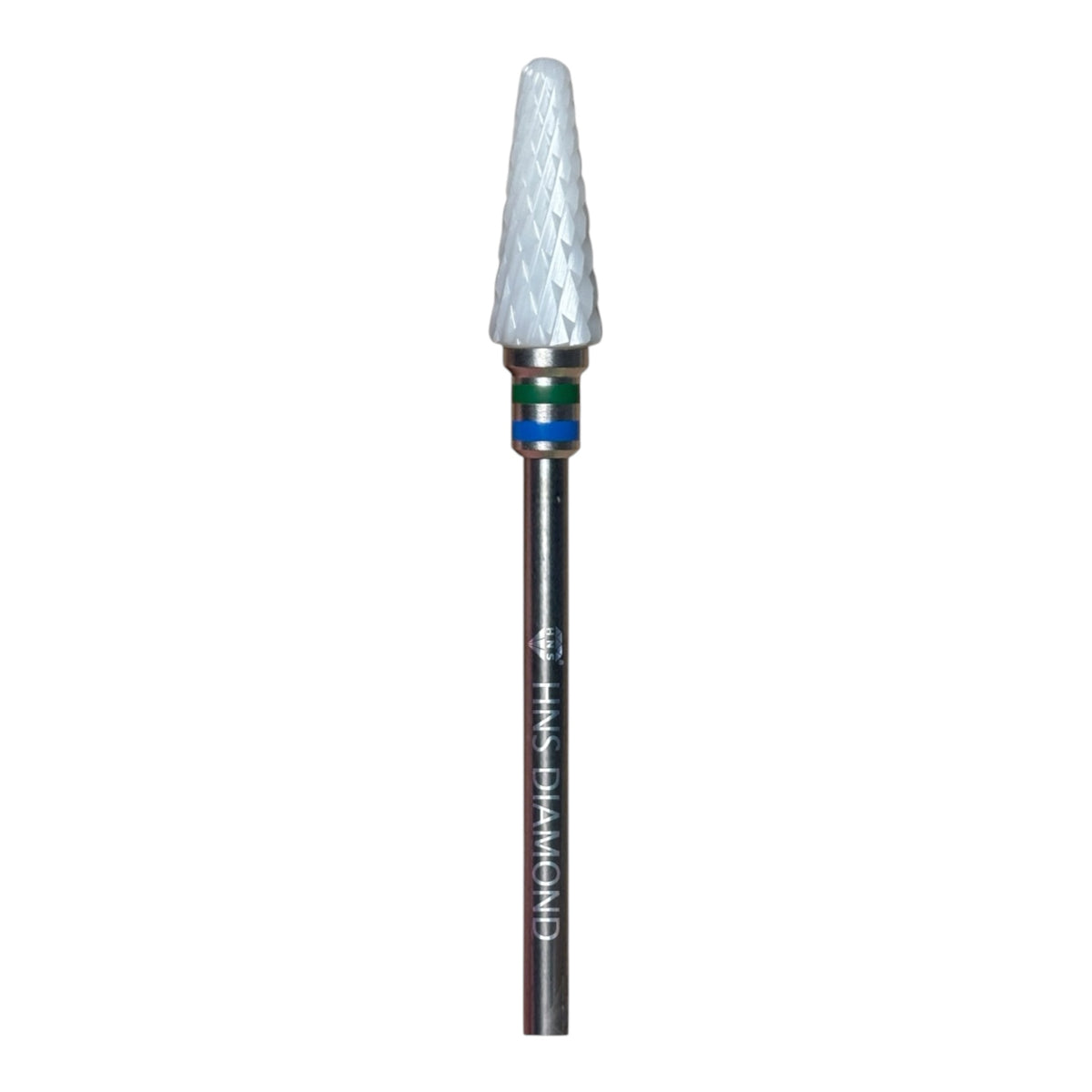 HNS DIAMOND NAIL DRILL BIT 3/32  WHITE FLAME CERAMIC 5IN1