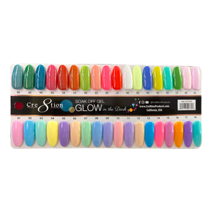 Cre8tion Color Chart -  Glow in the Dark 36 colors