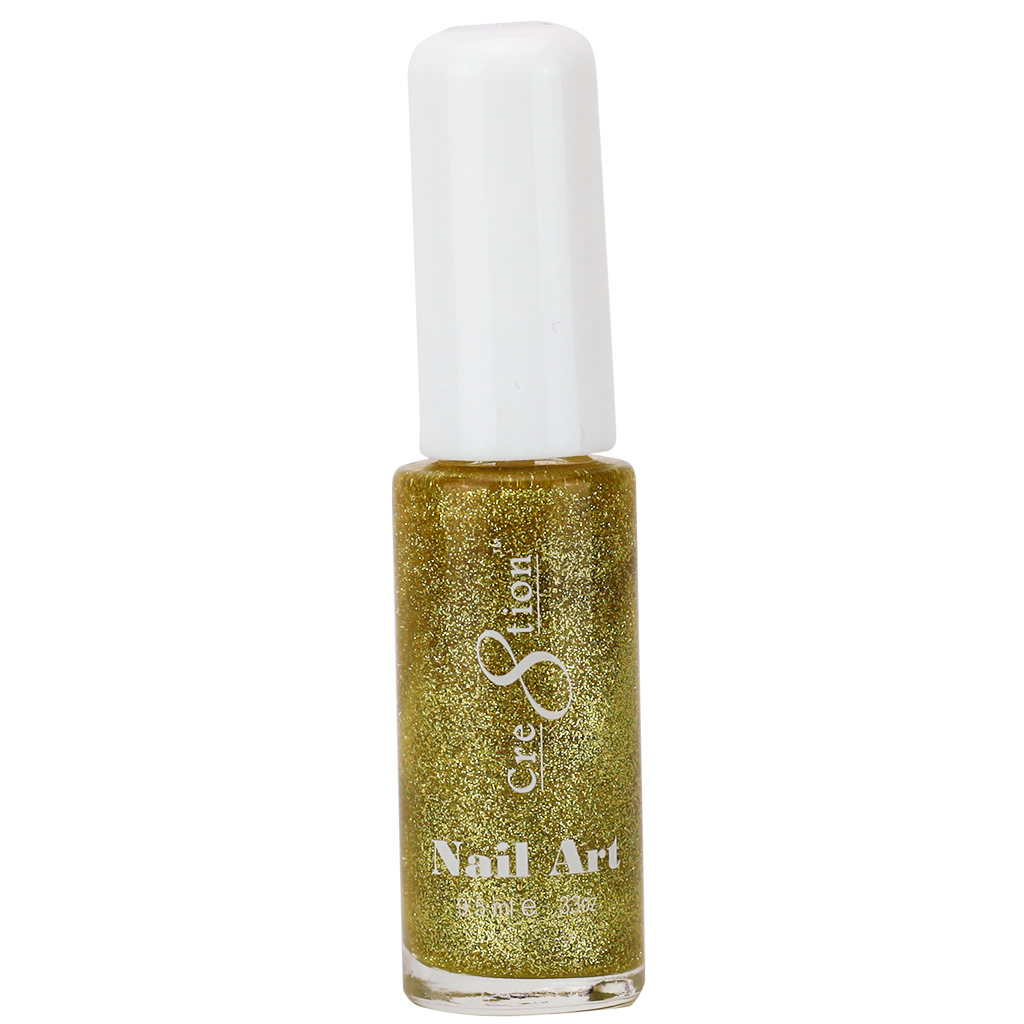 Cre8tion Detailing Nail Art Lacquer 0.25oz 04 Gold Glitter