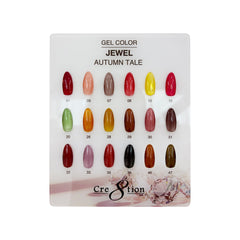 Cre8tion Counter Display Color Chart - Autumn Jewel Tale 18 colors