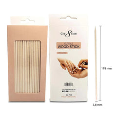 Cre8tion Orange Cuticle Wood Stick 250 pcs./box (New Version)