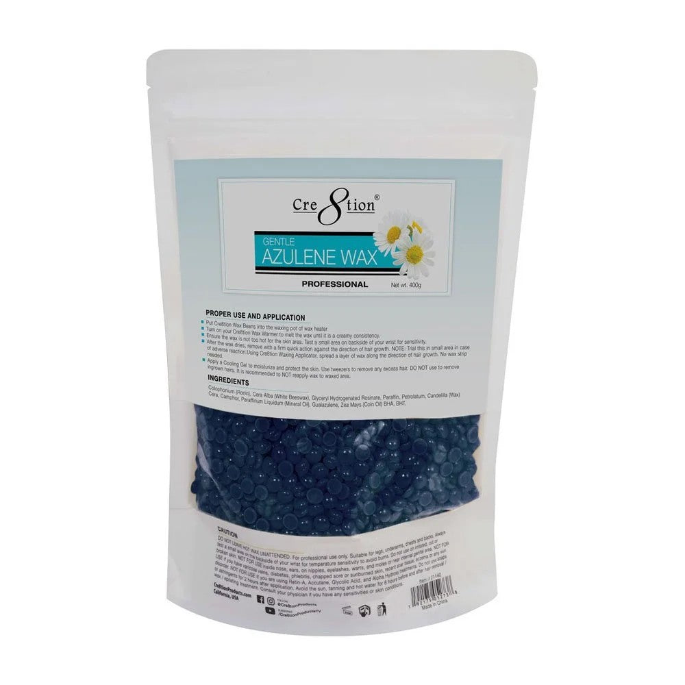 Cre8tion Azulene Bean Hard Wax 14oz / 0.87lbs