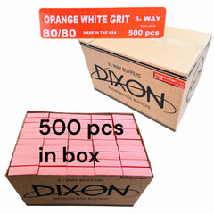 My Store DIXON 3-way nail buffer bulk pack containing 500 pink foam blocks for professional salon nail care