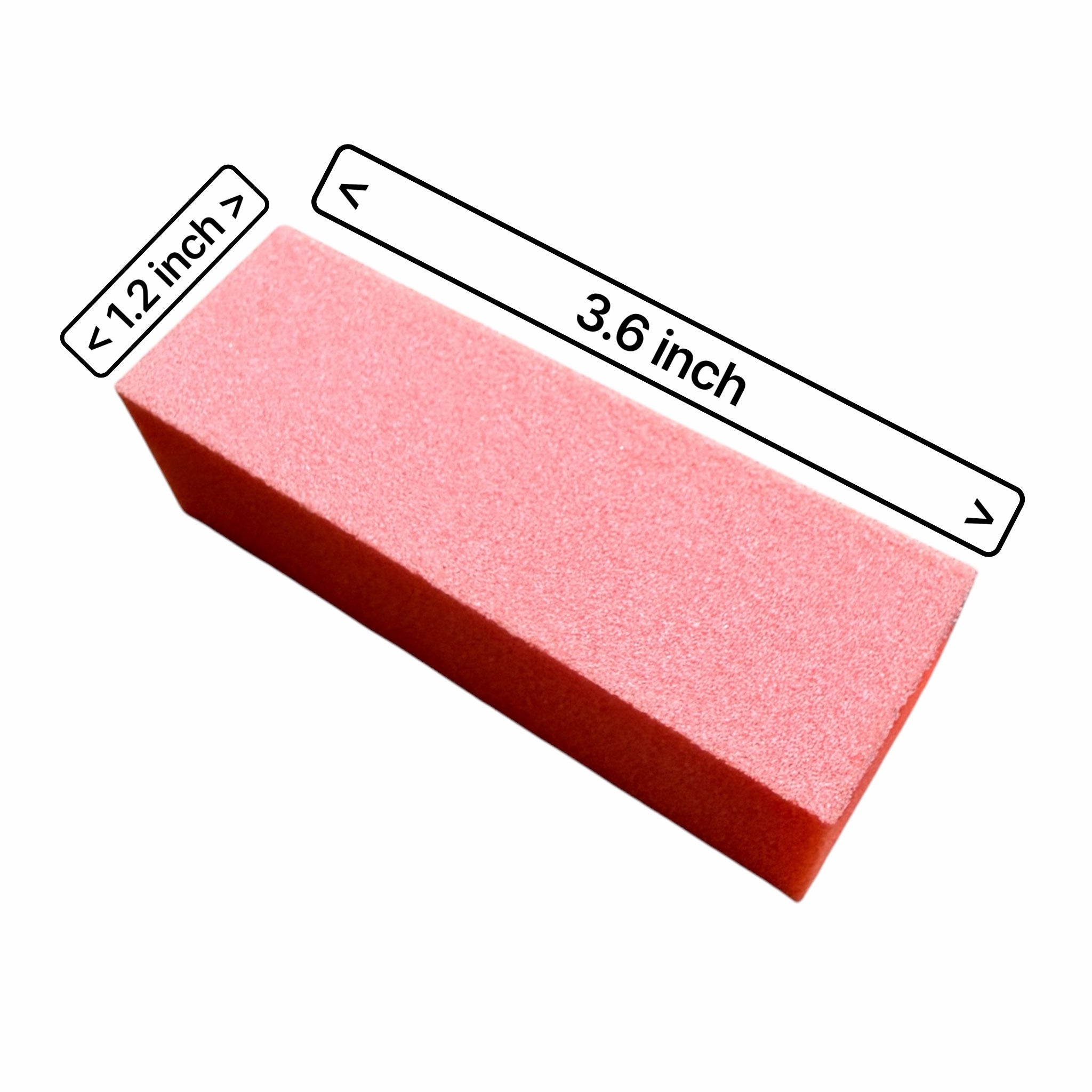 My Store DIXON premium pink foam nail buffer block for professional salon manicure and pedicure nail shaping