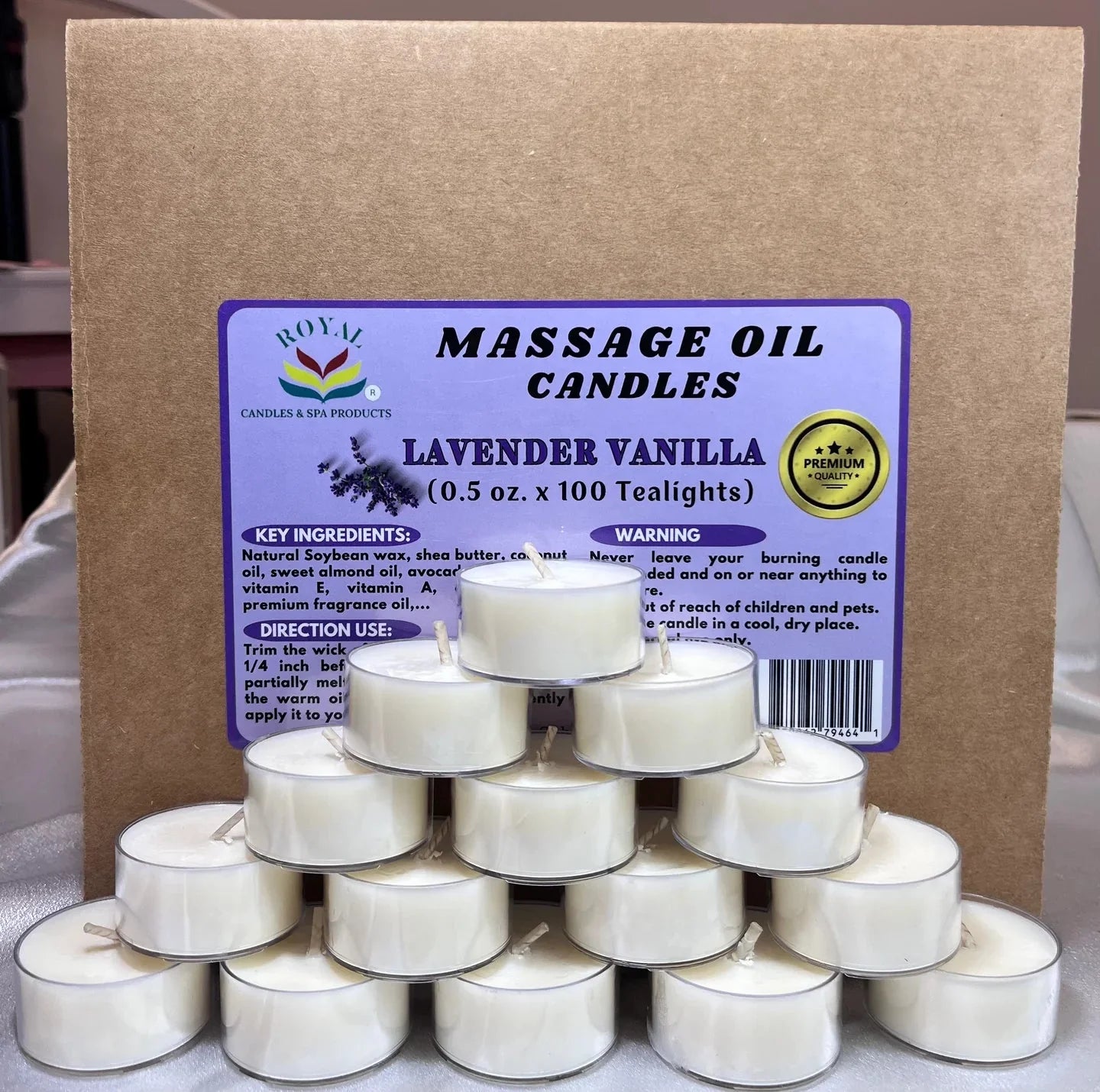 Royal Collagen Massage Oil Candle