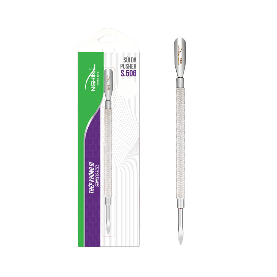 NGHIA Slanted Head Tweezer - N-407 (Stainless Steel)